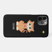 Cute Kitty Cat en Star op zwart Case-Mate iPhone Case (Achterkant (horizontaal))