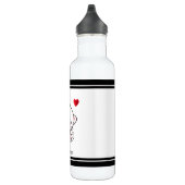 Cute Kitty Cat & Heart Waterfles (Rechts)