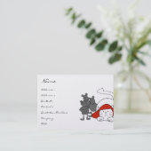 Cute Kitty Cat Mice Carte de visite Casquette roug (Debout devant)