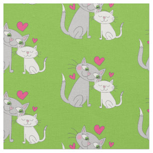 Cute Kitty Cat Nursery Decor Fabric Stof