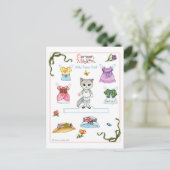 Cute Kitty Cat Paper Briefkaart (Staand voorkant)