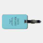 Cute Kitty Cat Pattern Whimsical Bagagelabel (Achterkant horizontaal)