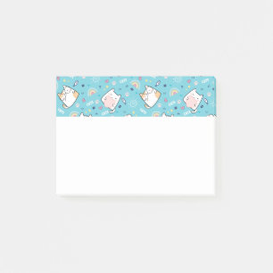 Cute Kitty Cat Pattern Whimsical Post-it® Notes