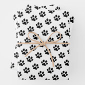 Cute Kitty Cat Paws Pattern, Cat Lovers Inpakpapier Vel (In situ)