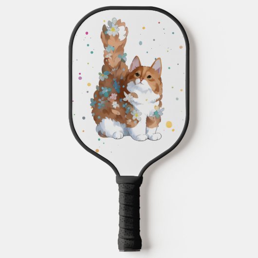 Cute Kitty Cat Pet Animal Pickleball Paddle (Voorkant)