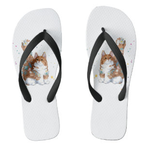 Cute Kitty Cat Pet Animal Teenslippers