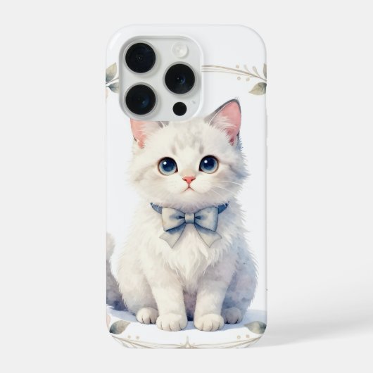 cute kitty cat phone case  (Verso)