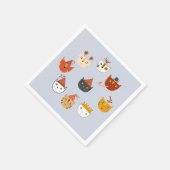 Cute Kitty Cat Servet (Hoek)