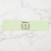 Cute Kitty Chat Anniversaire Étiquette de bouteill (Étiquettes simples)