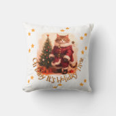 Cute Kitty Chat Coussin de Noël (Recto)
