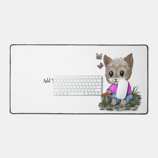 Cute Kitty Chat et Papillon (Clavier et souris)