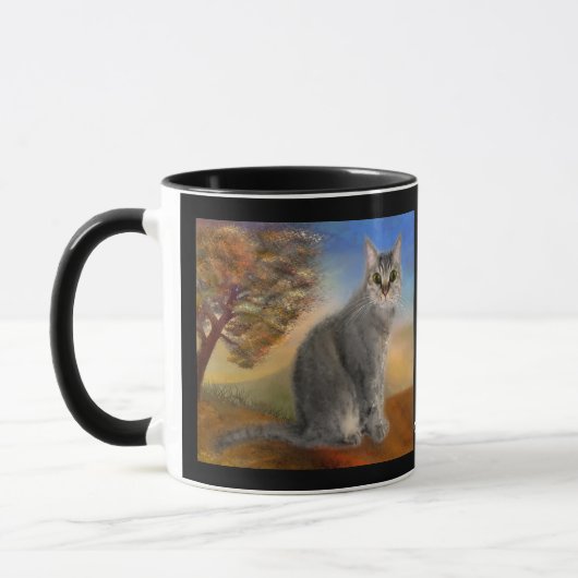 Cute Kitty Fine Art Mug (Gauche)