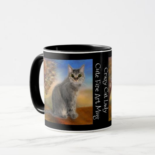 Cute Kitty Fine Art Mug (Devant gauche)