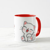 Cute kitty imprimé mug (Devant droit)