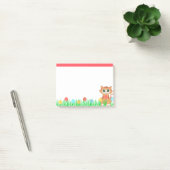Cute Kitty Kat, Bloemen & Gras Post-it® Notes (Kantoor)