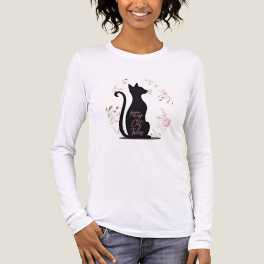 Cute Kitty Kat  Tri-Blend Shirt (Voorkant volledig)