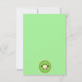 Cute Kiwi fruitkawaii Bedankkaart (Achterkant)