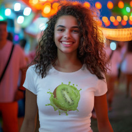 cute kiwi green summer aesthetic t-shirt