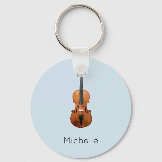 Cute klassieke Music Violin Sleutelhanger (Voorkant)