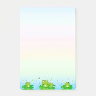 Cute Kleine Kikkers op Pastelkleuren Post-it® Notes