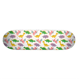 Cute Kleurrijk Dinosauruspatroon voor Jongens Skateboard