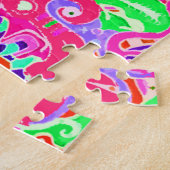 Cute kleurrijke gemengde abstracte monsters keuken legpuzzel (Zijkant)