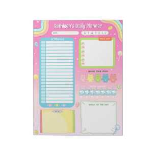 Cute Kleurrijke Snoep Dagelijkse Planner Notitiebl Notitieblok