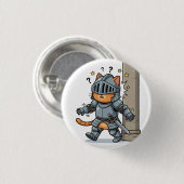 Cute Knight Cat Button (Voorkant /achterkant)