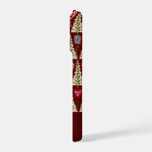 Cute Knitted Style Christmas Tree Pattern (Côté gauche)