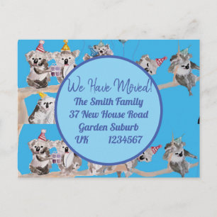 Cute Koala Art Nouvelle Adresse Carte Postale Nous