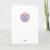 Cute Koala Bear - Carte Anniversaire de enfant per (Dos)