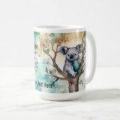 Cute Koala Bear Mug in Tree – Personalize (Devant droit)