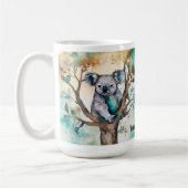 Cute Koala Bear Mug in Tree – Personalize (Gauche)