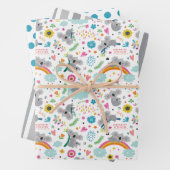 Cute Koala Bear Wrapper Set de papier de 3 (En situation)