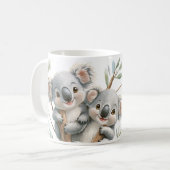 Cute Koala Bears Mug with Message, Funny Gift (Devant gauche)