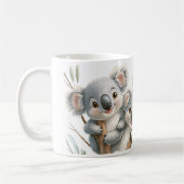 Cute Koala Bears Mug with Message, Funny Gift (Gauche)