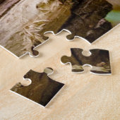Cute koala beer and baby sit on eucalypyus tree, legpuzzel (Zijkant)