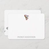 Cute Koala Beer Gepersonaliseerde Kinder Stationer Bedankkaart (Voorkant / Achterkant)