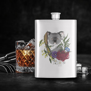 Cute Koala Beer Groene Australische Wilde Bloemen Flacon