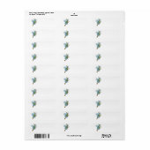 Cute koala Beer Hanging on Tree Branch Etiket (Full Sheet)