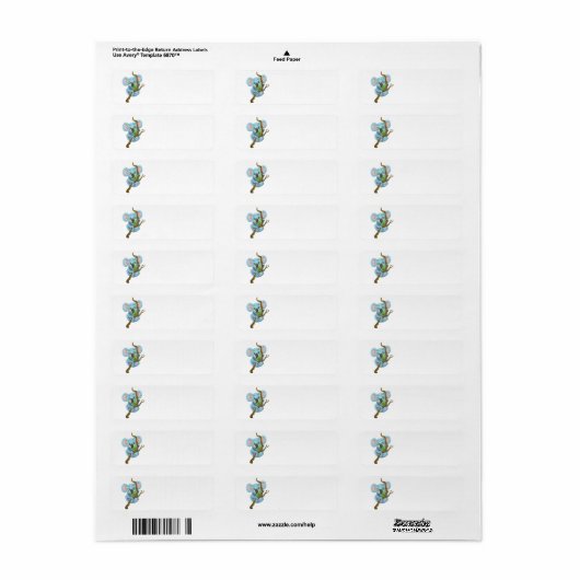 Cute koala Beer Hanging on Tree Branch Etiket (Full Sheet)