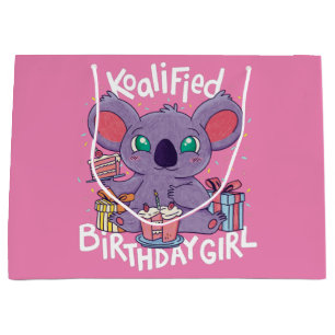 Cute Koala Beer Koalified Birthday Girl Pink Groot Cadeauzakje