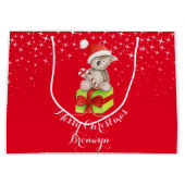 Cute koala beer kunst genaamd kerstcadeau groot cadeauzakje (Voorkant)