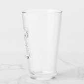 Cute Koala Beer Line Illustration Custom Name Glas (Links)