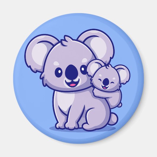 Cute Koala Beer Magnet Magneet (Voorkant)