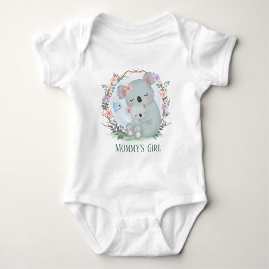 Cute koala beer Mama voegt tekst toe Romper (Voorkant)