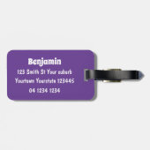 Cute koala beer met bladeren cartoon illustratie bagagelabel (Achterkant horizontaal)