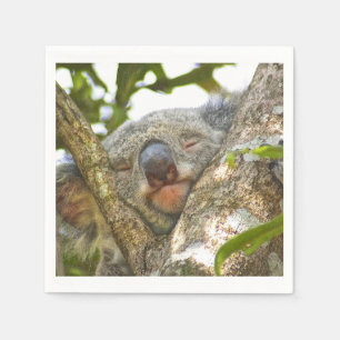 Cute Koala Beer Napkins Servetten