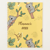 Cute Koala Beer Personalized Planner (Voorkant)