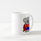 Cute Koala Beer Superheld Koffiemok (Voorkant rechts)